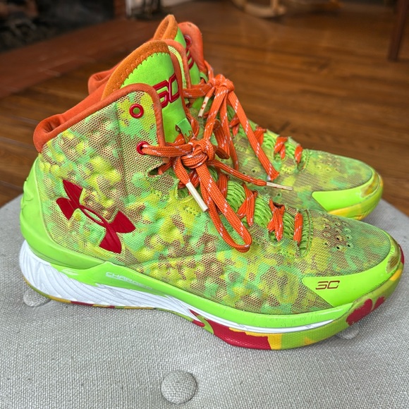 Under Armour Other - Under Armour Curry 1 Retro Sour Patch Kids Candy Reign 5.5Y Basketball Shoes